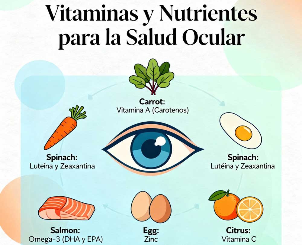 Las mejores vitaminas y nutrientes para cuidar tu salud ocular
