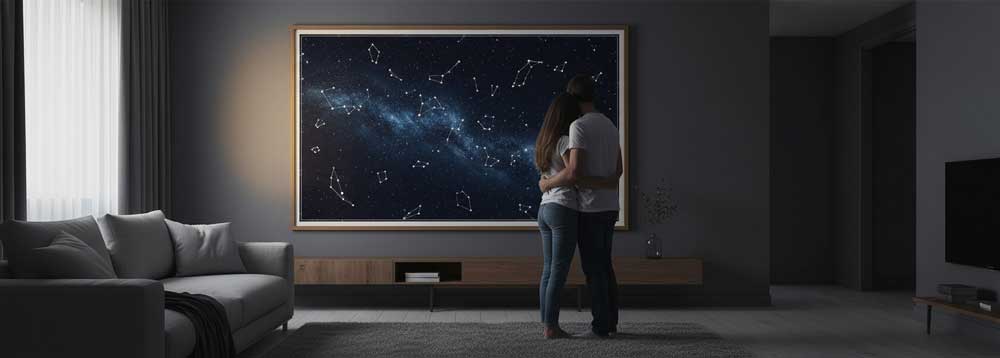 ¿Cómo funciona un mapa estelar personalizado para regalar?