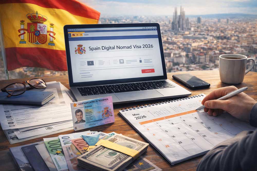 Visa nómada digital España 2026: requisitos, ingresos mínimos y cómo solicitarla paso a paso